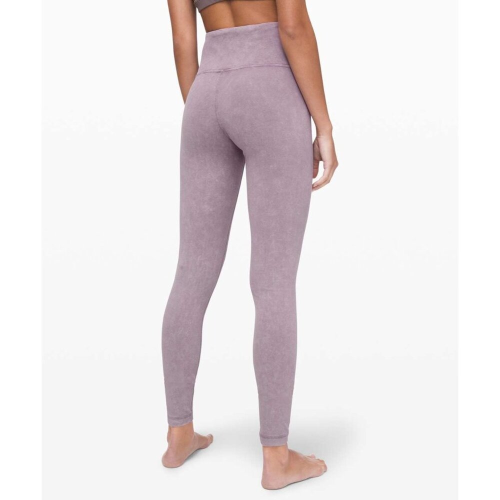 Lululemon Women's 4 Morning Light High-Rise Tight Washed Frosted Mulberry Sporty